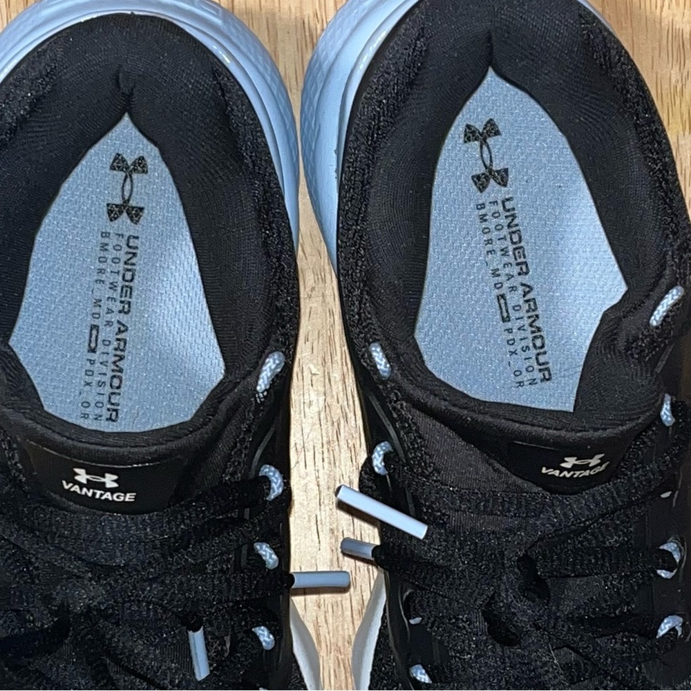 Under Armour Charged Vantage Black Isotope Blue Running Shoes Size 6.5-7 - Picture 8 of 9